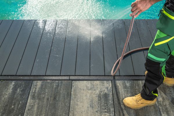 Pool Area Pressure Cleaning in Brookfield